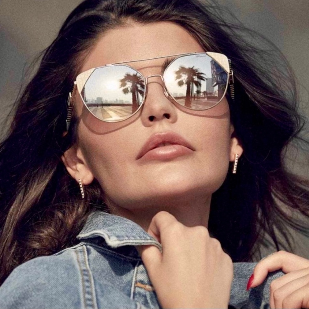 Chopard gorgeous gold & off white sunglasses 🕶️✨☀️